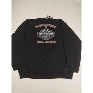 NWT Harley-Davidson Men Size L Black New York City Graphic Crewneck Sweatshirt